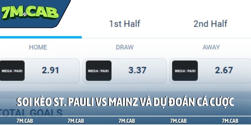 Soi kèo St. Pauli vs Mainz và dự đoán cá cược