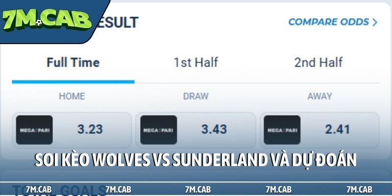 Soi kèo Wolves vs Sunderland và dự đoán